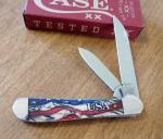 CASE XX New 36031 Vintage Flag Smooth Bone Handle 2 Bld Copperhead Knife/Knives