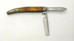 Vtg Schrade Walden NY USA #208 Fisherman's Folding Pocket Knife Stainless Steel
