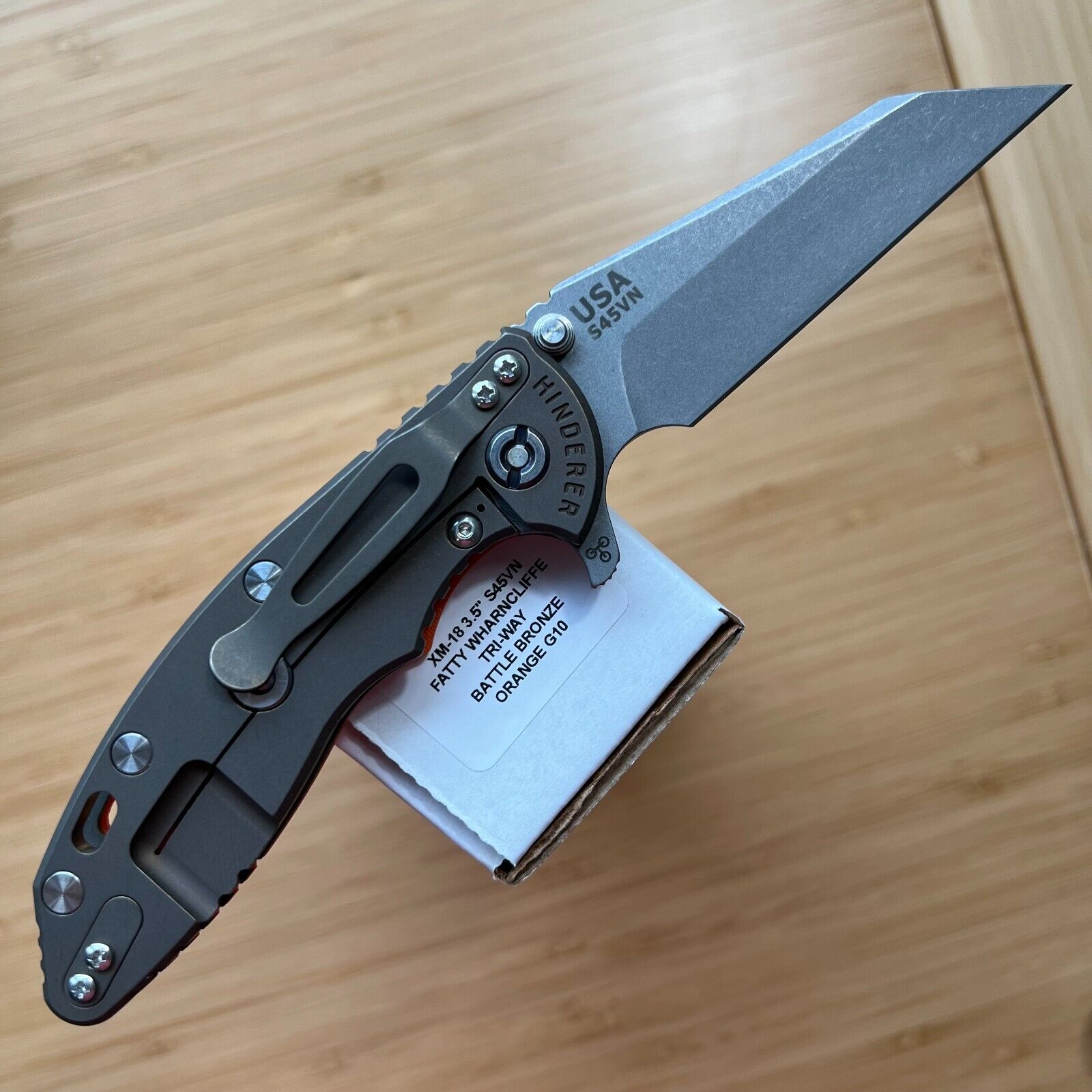 Hinderer XM-18 3.5" S45VN Wharncliffe Tri-Way Knife