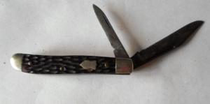 Vtg Schrade Walden Folding Pocket Knife 2-blades NY USA