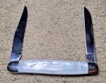 Vintage  2000 Hawbaker Special Muskrat Knife Mother of Pearl 444/500