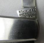 VINTAGE WILKINSON SHEFFIELD ENGLAND 2 BLADE METAL POCKET KNIFE &SOLINGEN 2 BLADE