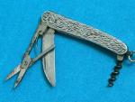 ANTIQUE .925 STERLING SILVER WHARNCLIFFE CHATELAINE WATCH FOB PEN KNIFE VINTAGE