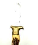 Vintage Lock Back Hunting Knife Faux Stag Handle 4” Closed 7” Open Pakistan