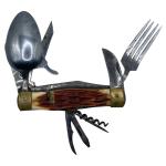 Vintage Japanese Swiss Army Camping Camp Survival Knife Pocketknife Multi-Tool