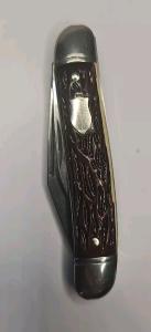 Vintage Colonial PROV. USA 550 2 Blade Folding Pocket Knife Red Handle.