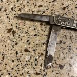 Vintage C.F. BLANKE TEA & COFFEE CO St Louis MO Stanhope Viewer Pocket Knife-EUC