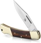 Vintage Style Lock Back Knife with Leather Sheath