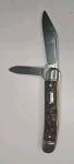 Vintage Colonial PROV. USA 550 2 Blade Folding Pocket Knife Red Handle.