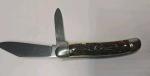 Vintage Colonial PROV. USA 550 2 Blade Folding Pocket Knife Red Handle.