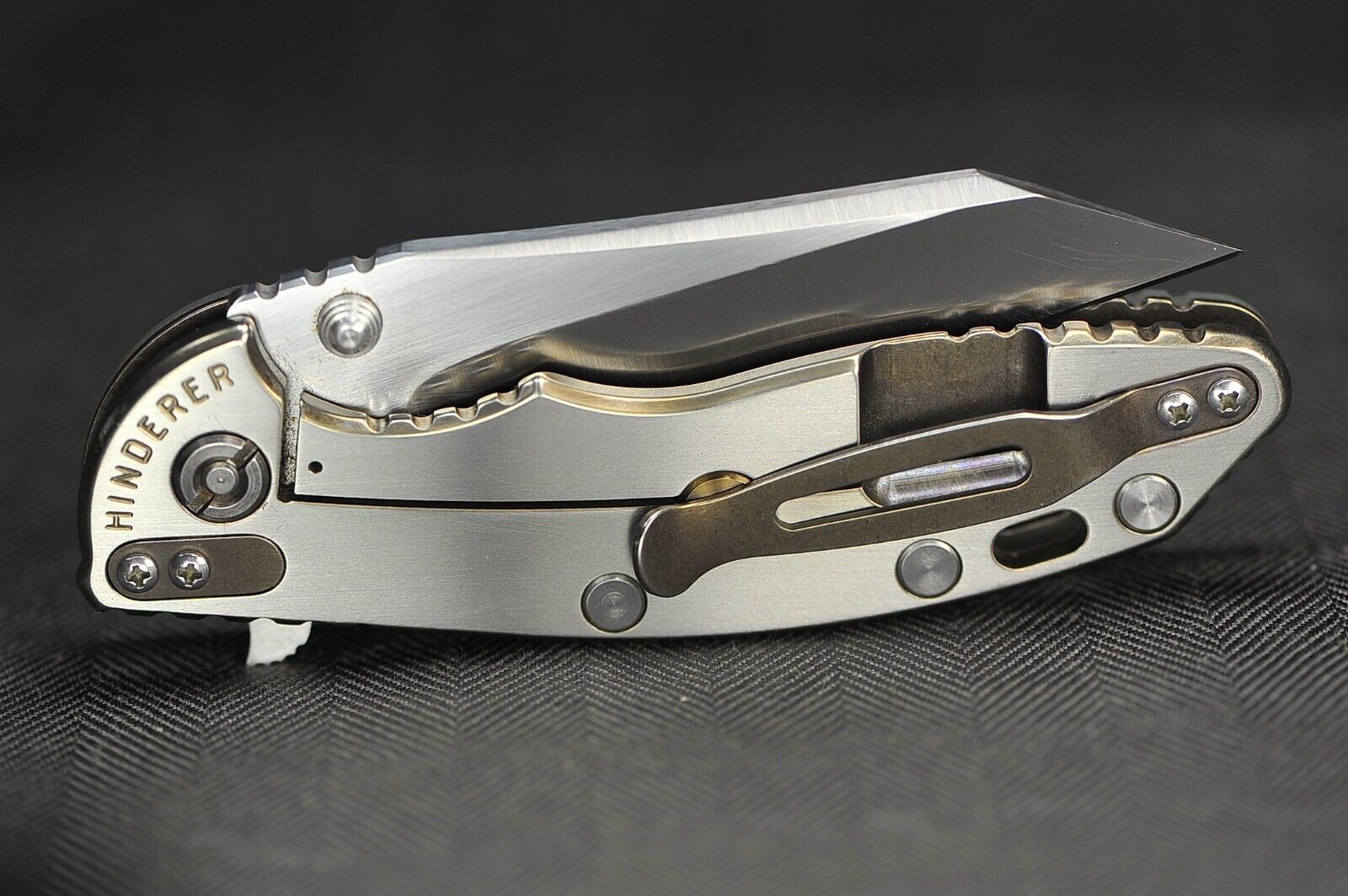 Rick Hinderer XM18 3.5" Satin Flipper, Hand Rubbed