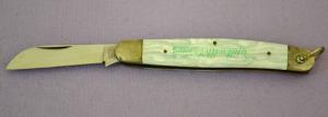 Vintage Seymour Cutlery 1 Blade Stainless Steel Pocket Knife Made in Japan-Great