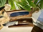 VINTAGE CASE XX BUFFALO P172 KNIFE w/Case Wooden Box. NO DOTs. Nice