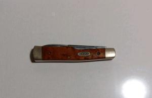 VINTAGE CASE XX USA BIRDSEYE MAPLE GUNSTOCK JACK KNIFE NICE 7215 SS 