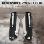 CIVIVI Amirite Pocket Knife, Folding Knife with 3.48" Nitro-V Modified Wharncliffe Blade G-10 Handle, Button Lock Knife For Men Gift C23028-2