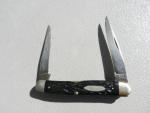 1940-64 Case XX Muskrat 2 Blade Pocket Knife W/ Black Handles Good Snap Used