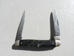 1940-64 Case XX Muskrat 2 Blade Pocket Knife W/ Black Handles Good Snap Used
