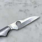 Vintage Spyderco Kiwi Japan Stainless Steel Knife VG-10 Plain Edge Lockback RARE