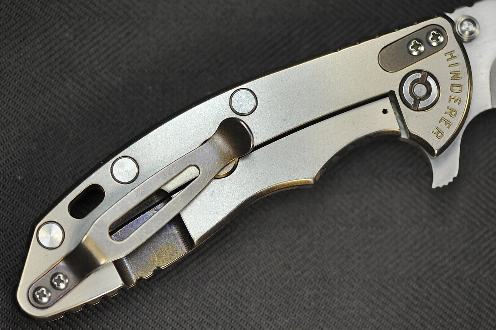 Rick Hinderer XM18 3.5" Satin Flipper, Hand Rubbed