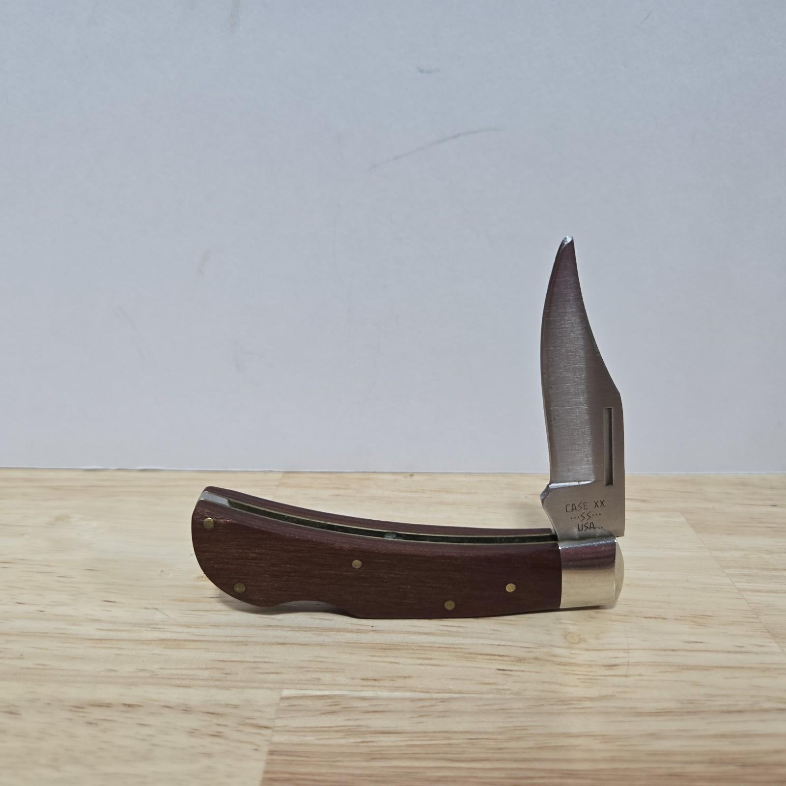 Vintage Case XX P1051 1/2 L SSP Lockback Folding Pocket Knife Made In USA 1984