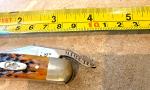 Vintage CASE XX 61953L SS USA Russlock Autumn Bone Pocket Knife - 10 Dot