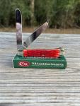 Vintage Case XX 2004 Trapper Dark Red Bone 6254 SS 2 Blade Knife New In Box