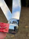 Vintage Case XX 2004 Trapper Dark Red Bone 6254 SS 2 Blade Knife New In Box