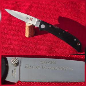 Vntg AL MAR Falcon Ultralight Talon Lockback Blade Knife Ser # 028 of 200 Japan