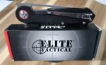 Elite Tactical Reticle Ball Bearing Pivot Pocket Knife D2 Steel G10 Wharncliffe