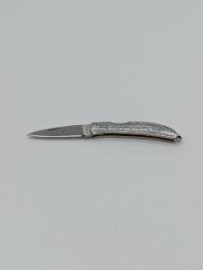Vintage Al Mar Stainless Steel Engraved Osprey Pocket Knife