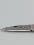 Vintage Al Mar Stainless Steel Engraved Osprey Pocket Knife