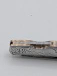 Vintage Al Mar Stainless Steel Engraved Osprey Pocket Knife