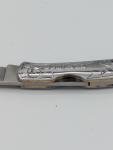 Vintage Al Mar Stainless Steel Engraved Osprey Pocket Knife