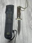 Vintage Al Mar Knife Dagger with Eagle USA Sheath 11 1/8” Overall Length 🔥 