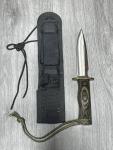 Vintage Al Mar Knife Dagger with Eagle USA Sheath 11 1/8” Overall Length 🔥 