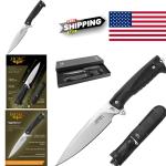 Tactical Fixed Blade Knife 6.18 Inch D2 Stainless Steel for Outdoor Survival