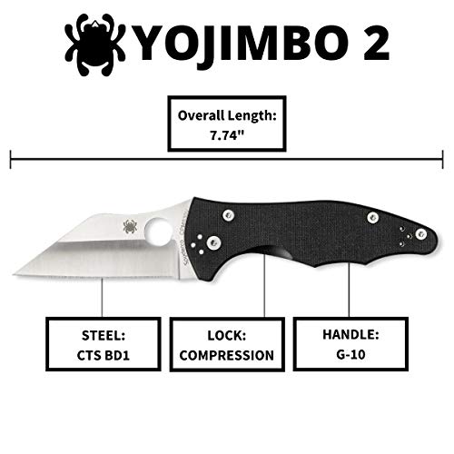Spyderco Yojimbo 2 Tactical Knife - PlainEdge