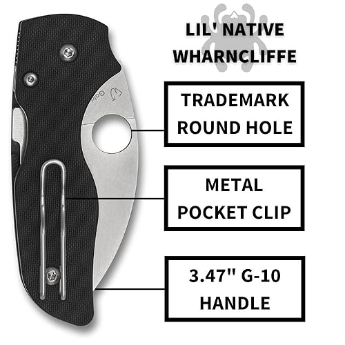 Spyderco Lil' Native Wharncliffe Folding Knife - PlainEdge S30V