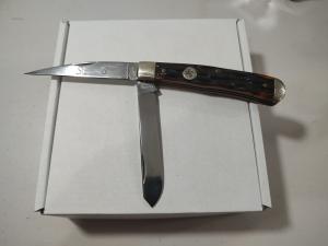 Vintage QUEEN #19 Trapper ACSB Bovine Bone Handles - SHARP FANS 2009 Knife & Box