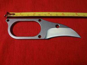 Hideaway Hawkbull style neck knife D2 steel blade w/kydex sheath/bead chain