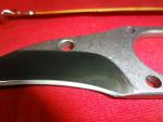Hideaway Hawkbull style neck knife D2 steel blade w/kydex sheath/bead chain