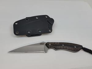 CRKT S.P.E.W. 3" Everyday Carry Wharncliffe 2388 Fixed-Blade Knife w/ Sheath