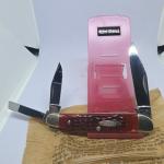 Vintage Case XX USA 6380 Big Whittler BEAUTIFUL Red Bone Knife Transition NM