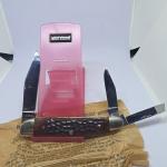 Vintage Case XX USA 6380 Big Whittler BEAUTIFUL Red Bone Knife Transition NM