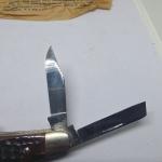 Vintage Case XX USA 6380 Big Whittler BEAUTIFUL Red Bone Knife Transition NM