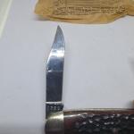 Vintage Case XX USA 6380 Big Whittler BEAUTIFUL Red Bone Knife Transition NM