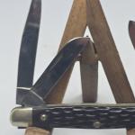 Vintage Case XX USA 6327 Three Blade Red/Brown Handle Folding Pocket Knife! 