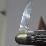 Vintage Case XX USA 6327 Three Blade Red/Brown Handle Folding Pocket Knife! 