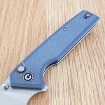 CIVIVI Amirite Pocket Knife, Folding Knife with 3.48" Nitro-V Modified Wharncliffe Blade G-10 Handle, Button Lock Knife For Men Gift C23028-1