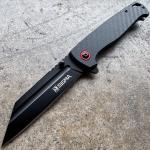 8.25" Wharncliffe Outdoor Camping Tactical Folding Spring Assisted Pocket Knife